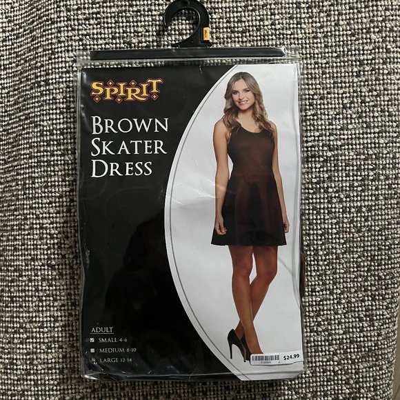 Spirit Brown Skater Dress - Picture 1 of 1